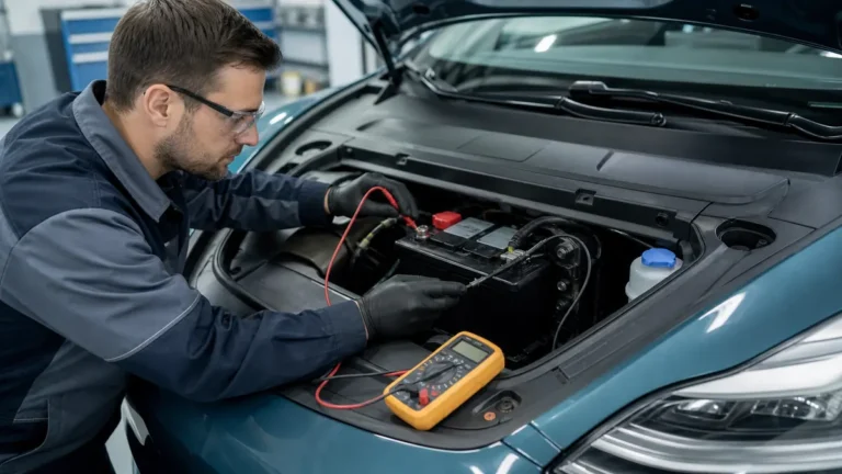 Bateria de 12 V no carro elétrico: sintomas, cuidados e troca